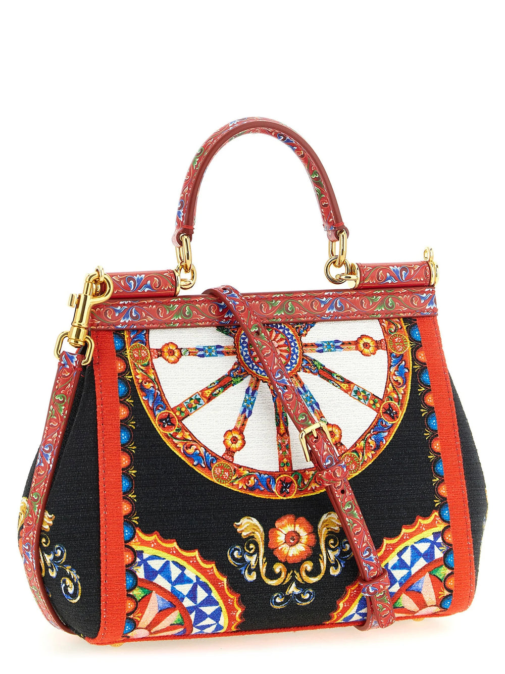 Dolce & Gabbana Monivärinen puuvillakäsilaukku
