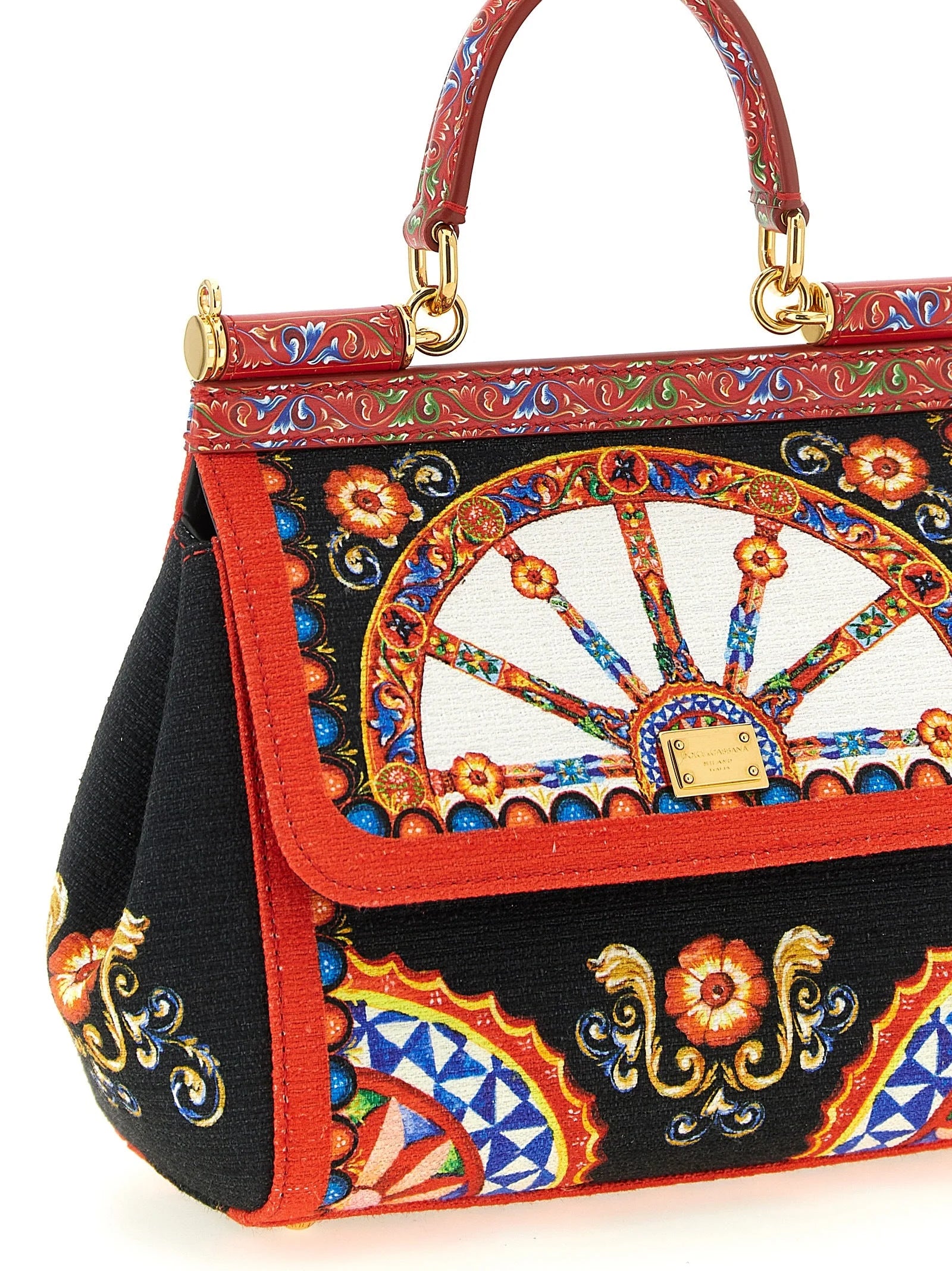 Dolce & Gabbana Monivärinen Puuvillakäsilaukku