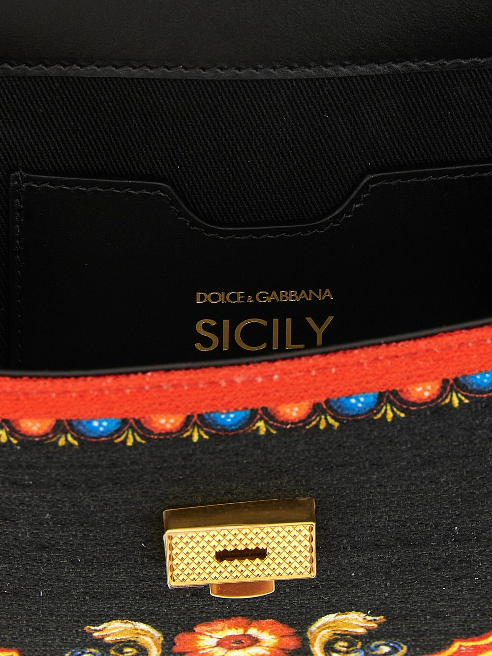 Dolce & Gabbana Monivärinen Puuvillakäsilaukku
