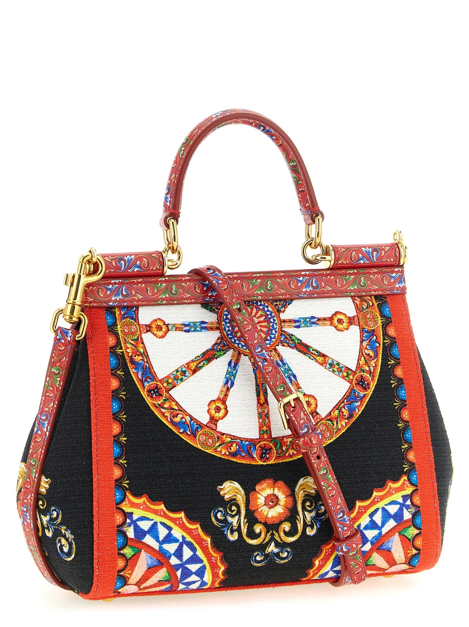 Dolce & Gabbana Multicolor Cotton Handbag