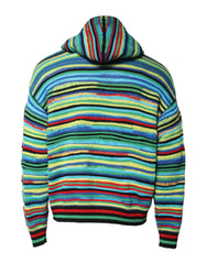 Dolce & Gabbana Multicolor Cotton Hooded Pullover Sweater - IT48 | M - Hoodies