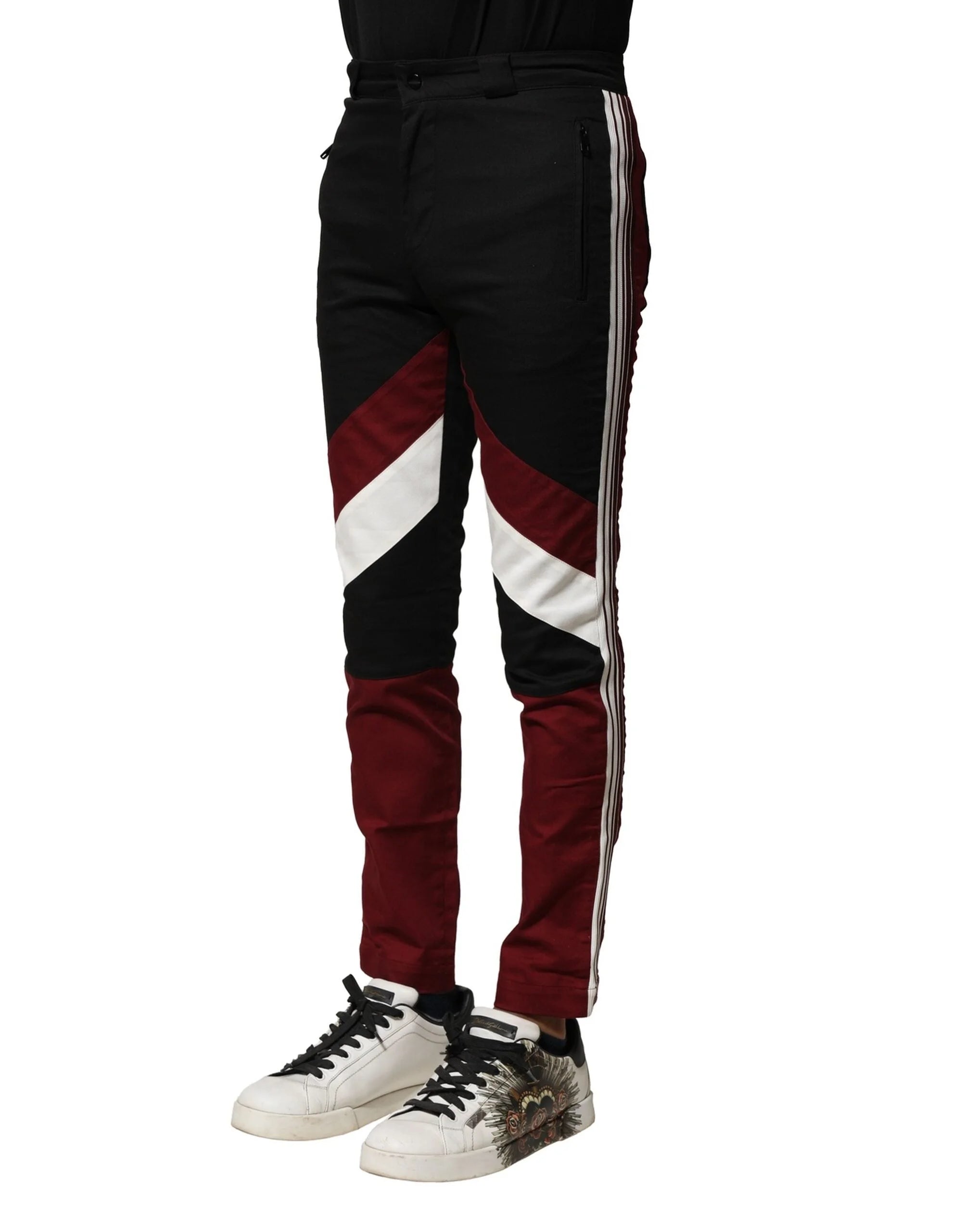 Dolce & Gabbana Multicolor Cotton Jogger Men Pants - Joggers