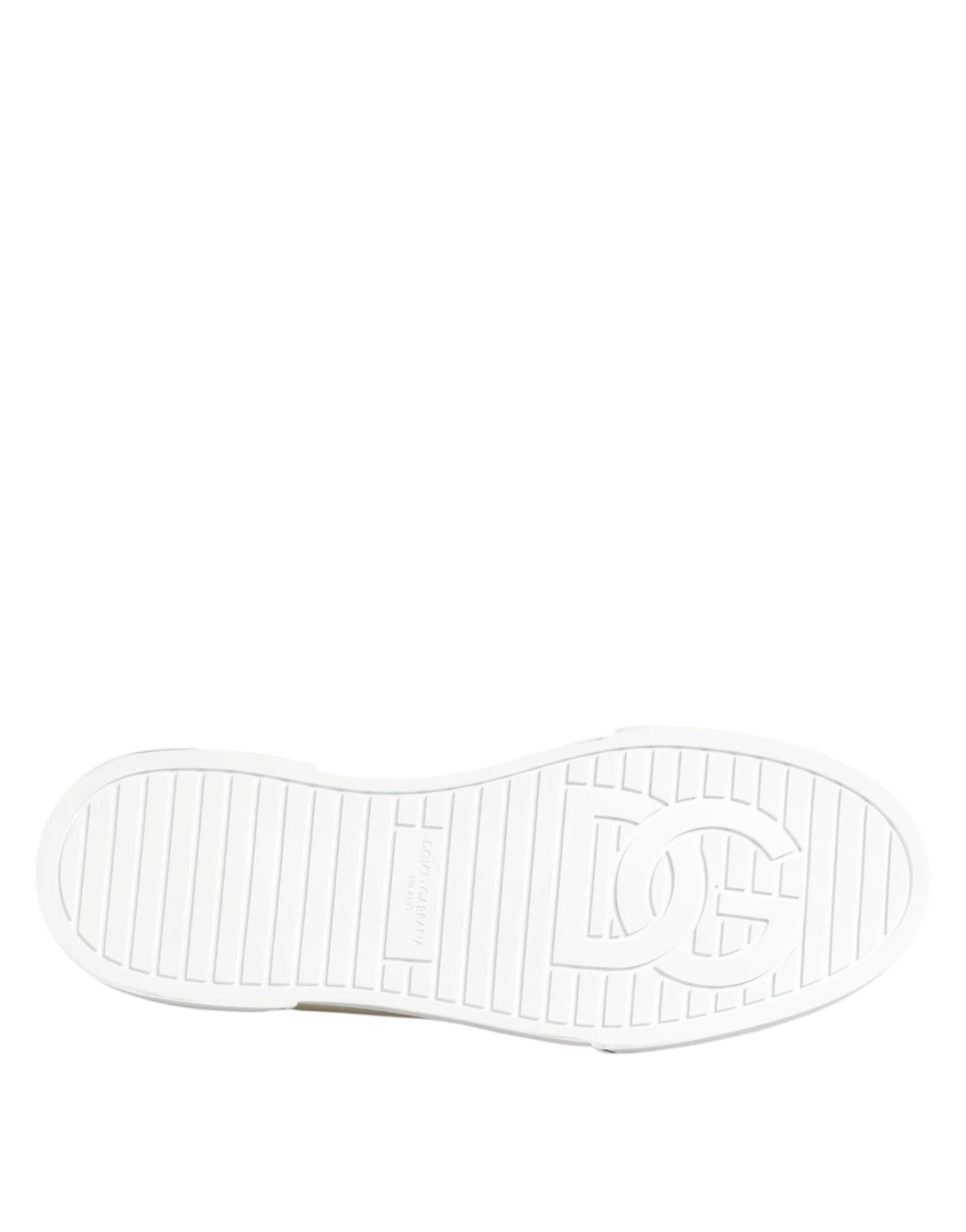 Dolce & Gabbana Multicolor Cotton Logo Low Top Sneakers Shoes - EU44/US11 - Sneakers