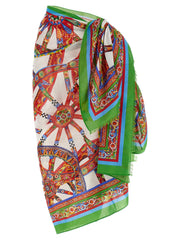Dolce & Gabbana Multicolor Cotton Long Skirt - One Size