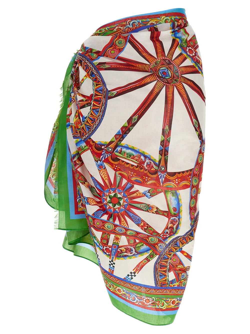 Dolce & Gabbana Multicolor Cotton Long Skirt - One Size