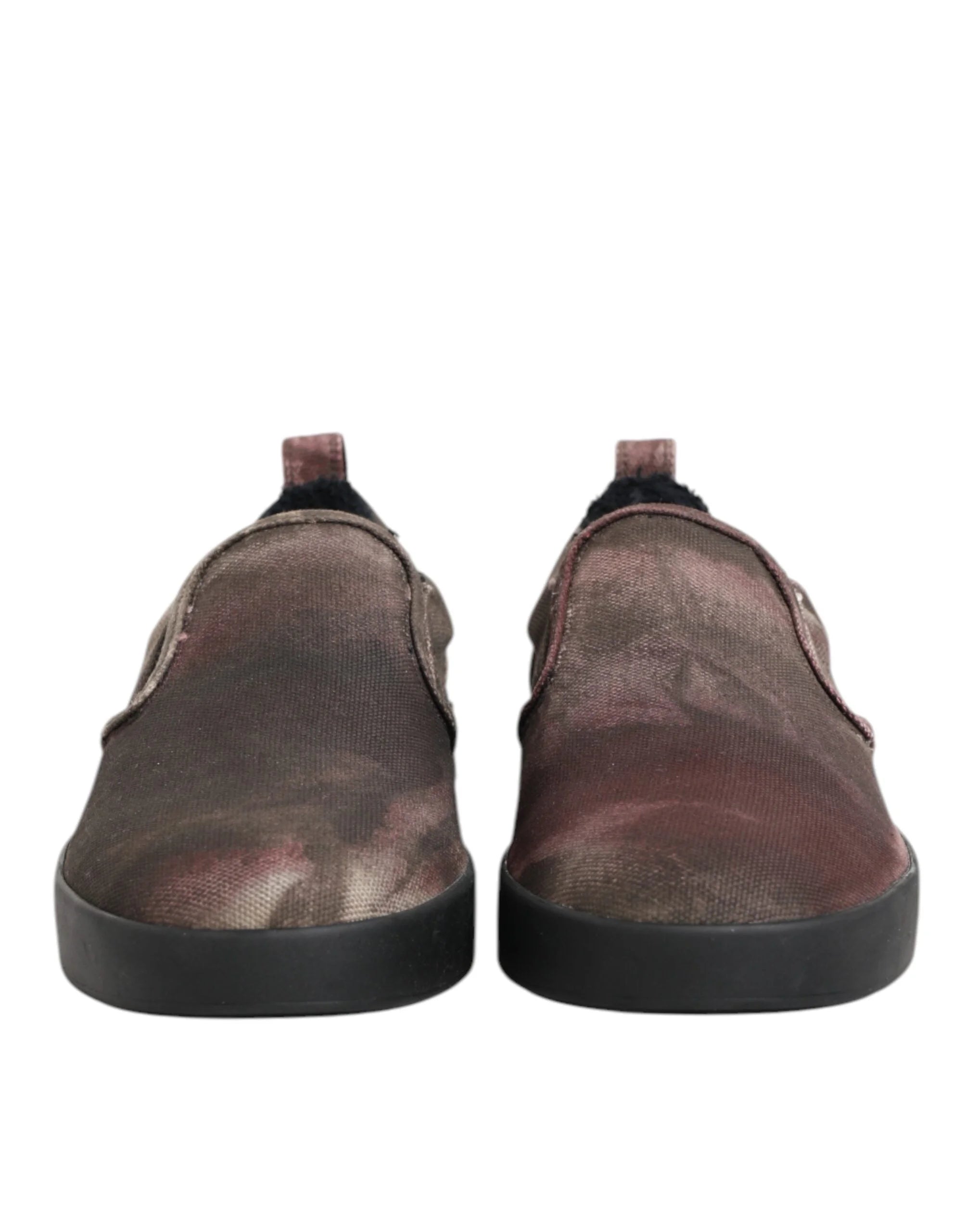 Dolce & Gabbana Multicolor Cotton Low Top Slip On Men Sneakers Shoes - EU44/US11 - Sneakers