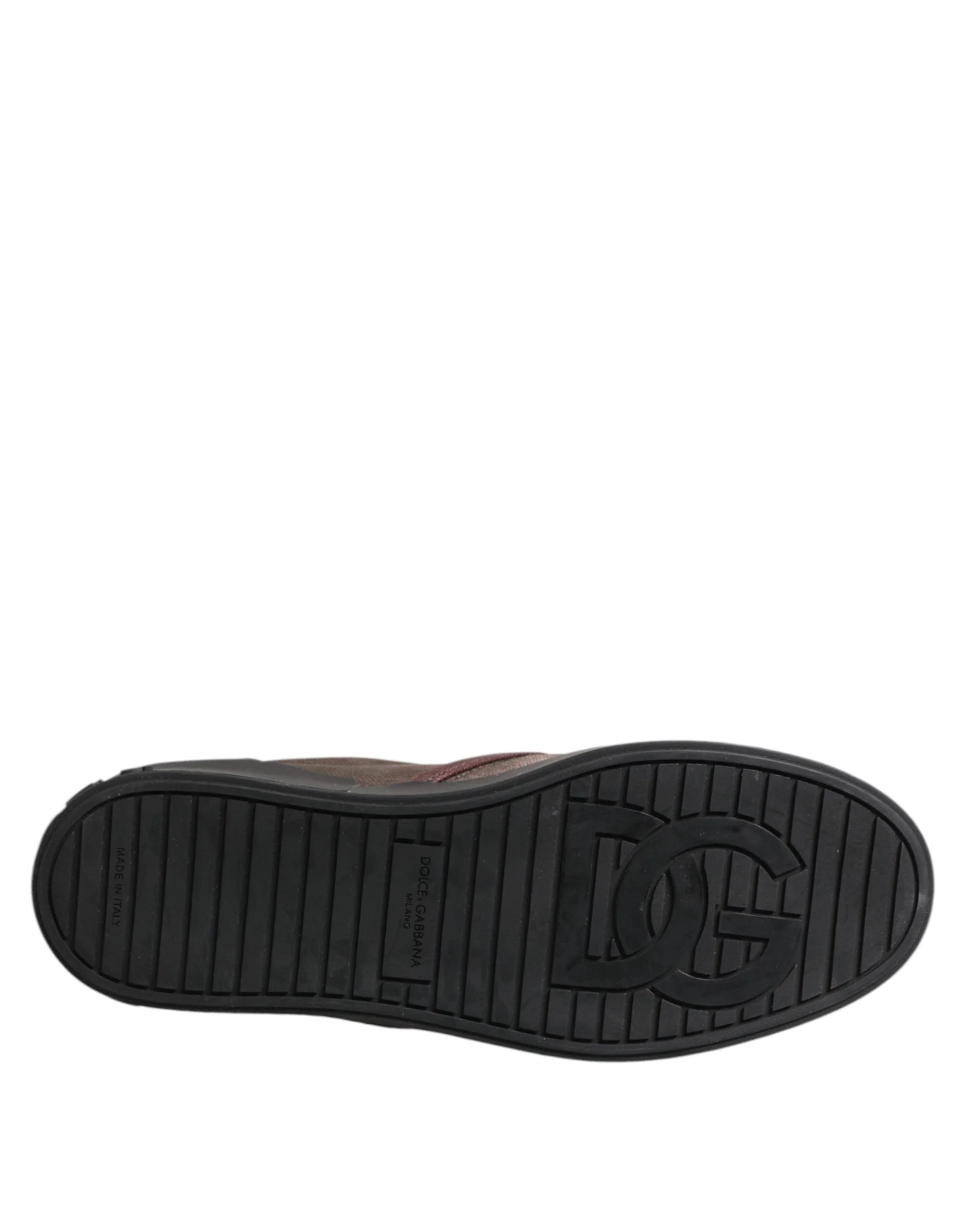 Dolce & Gabbana Multicolor Cotton Low Top Slip On Men Sneakers Shoes - EU44/US11 - Sneakers