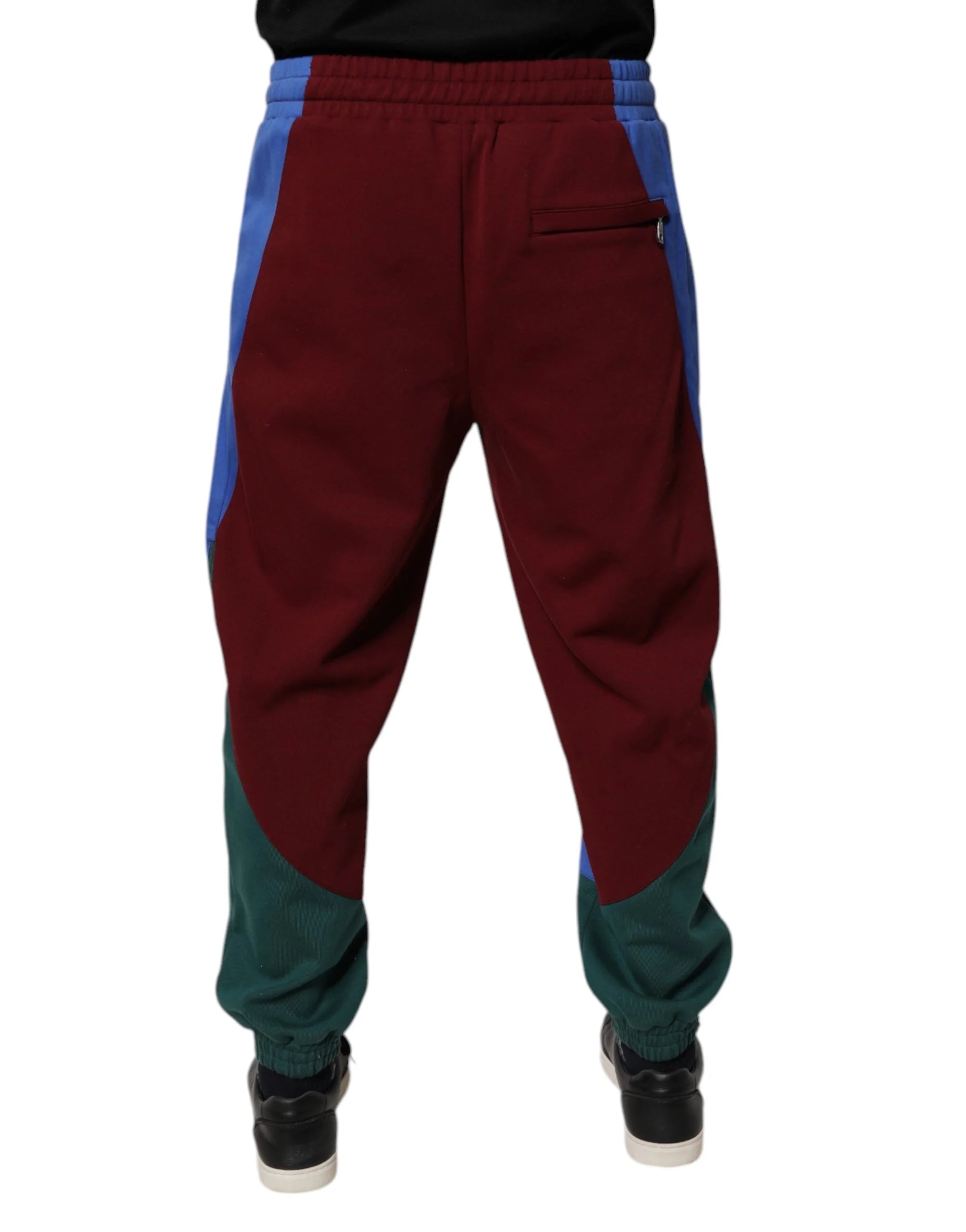 Dolce & Gabbana Multicolor Cotton Men Jogger Sweatpants Pants - IT48 | M - Joggers