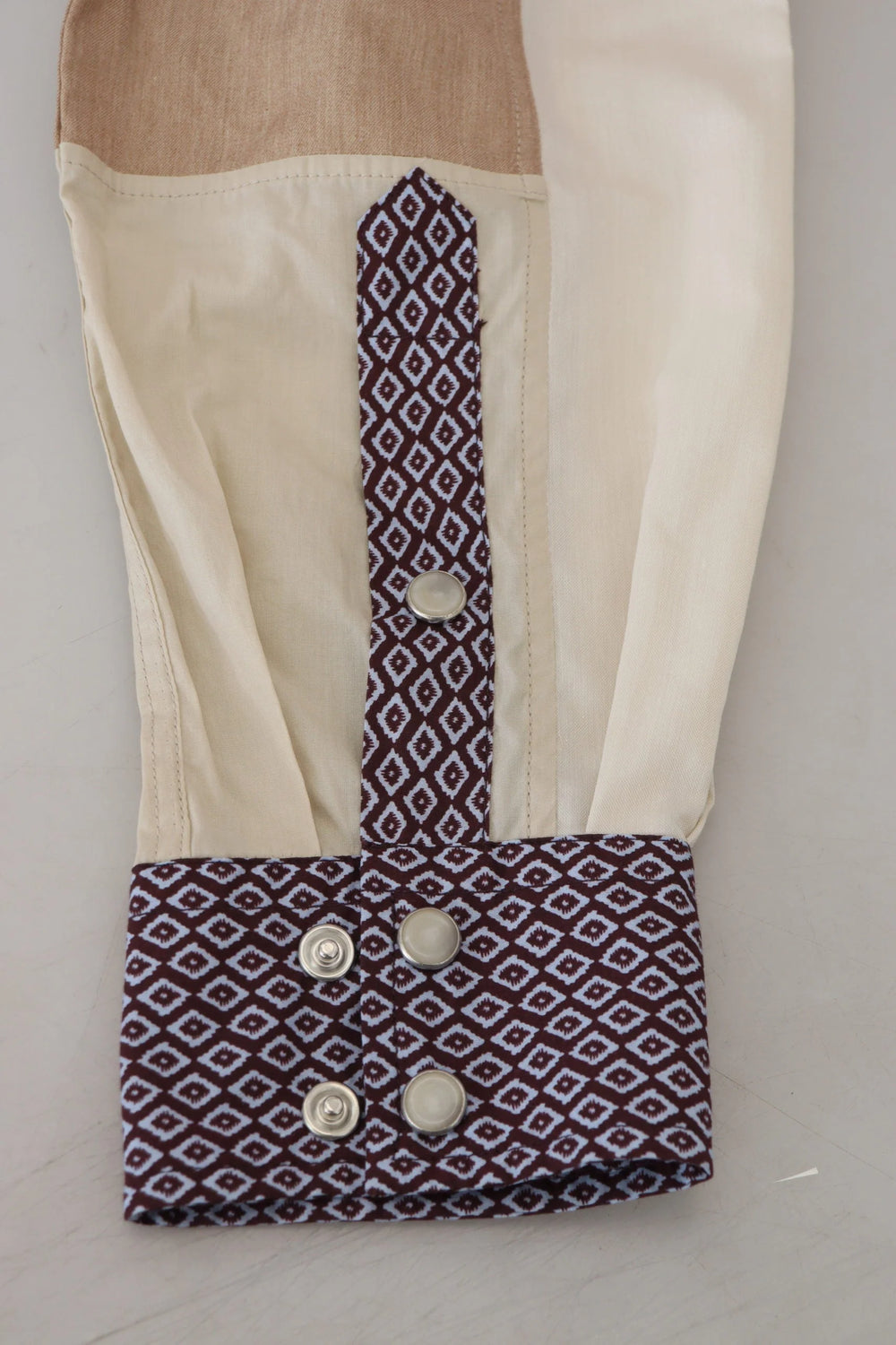 Dolce & Gabbana Multicolor Cotton Patchwork Slim Shirt - IT37 | XS - Shirts