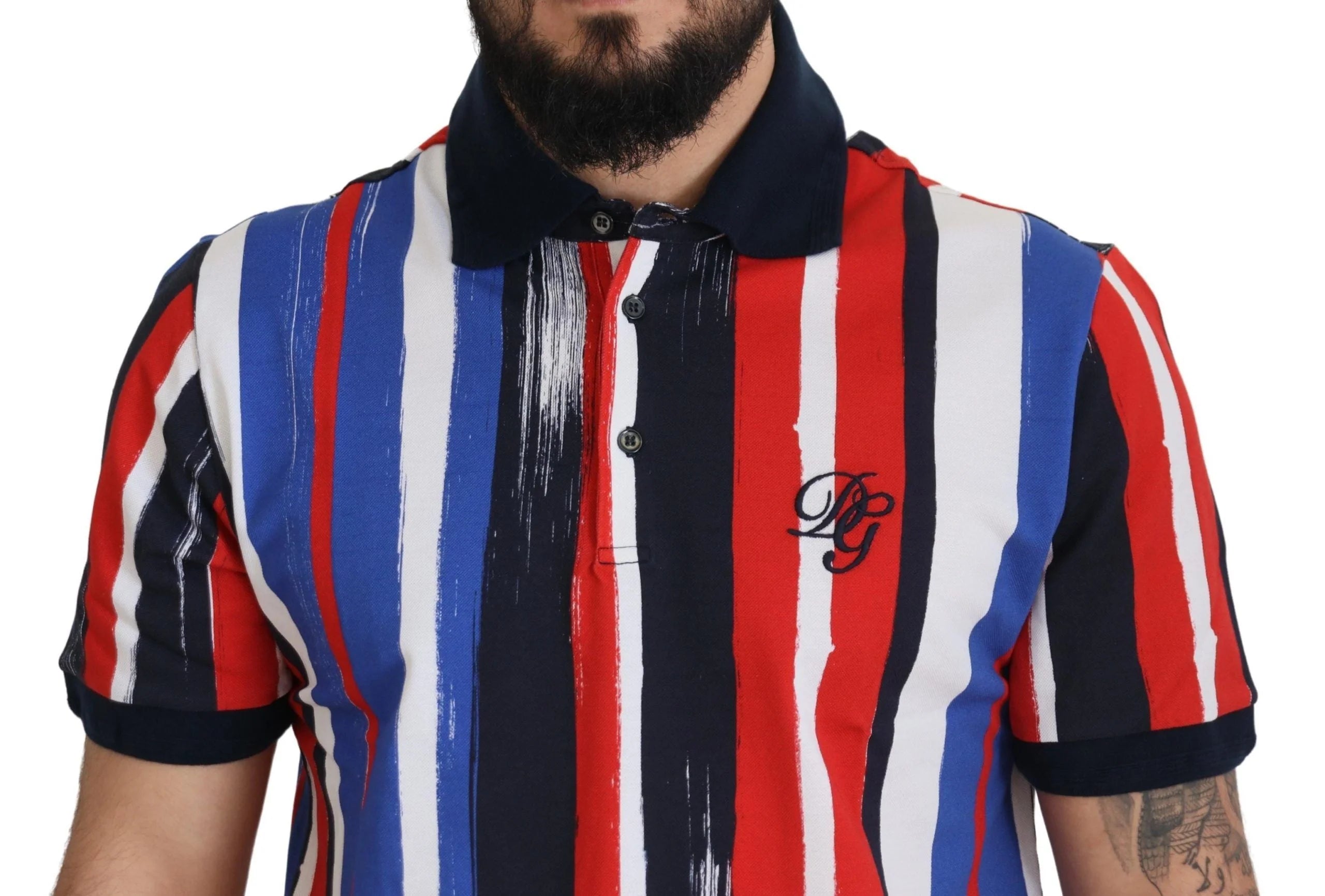 Dolce & Gabbana Multicolor Cotton Polo Top T-shirt - Polos