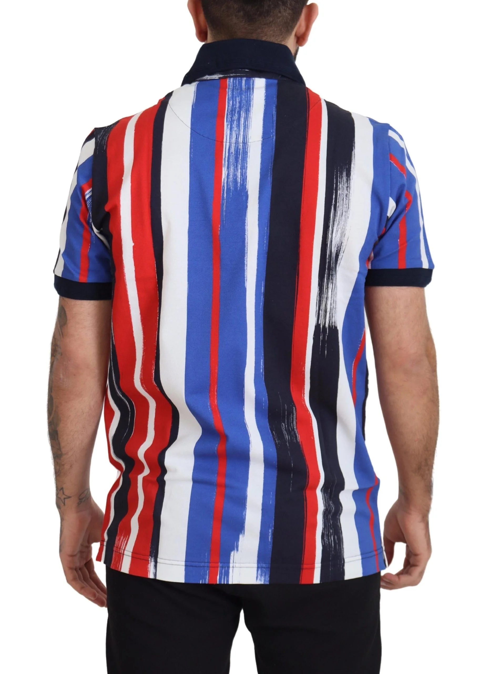 Dolce & Gabbana Multicolor Cotton Polo Top T-shirt - Polos