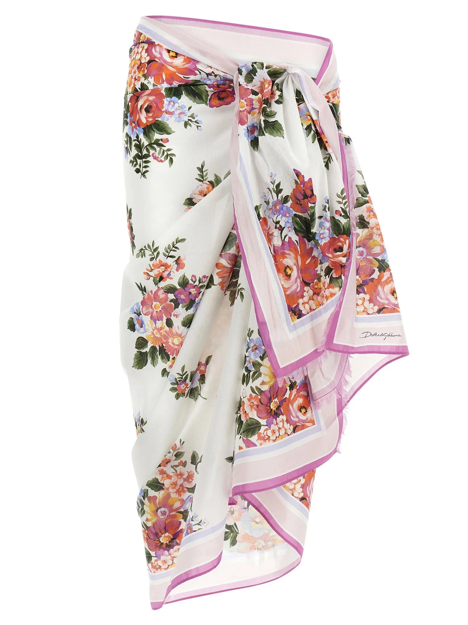 Dolce & Gabbana Multicolor Cotton Skirt - One Size