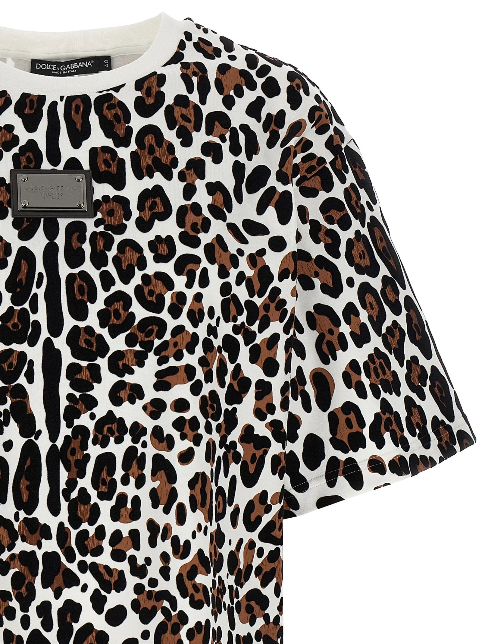 Dolce & Gabbana Multicolor Cotton T-Shirt - IT36 | S