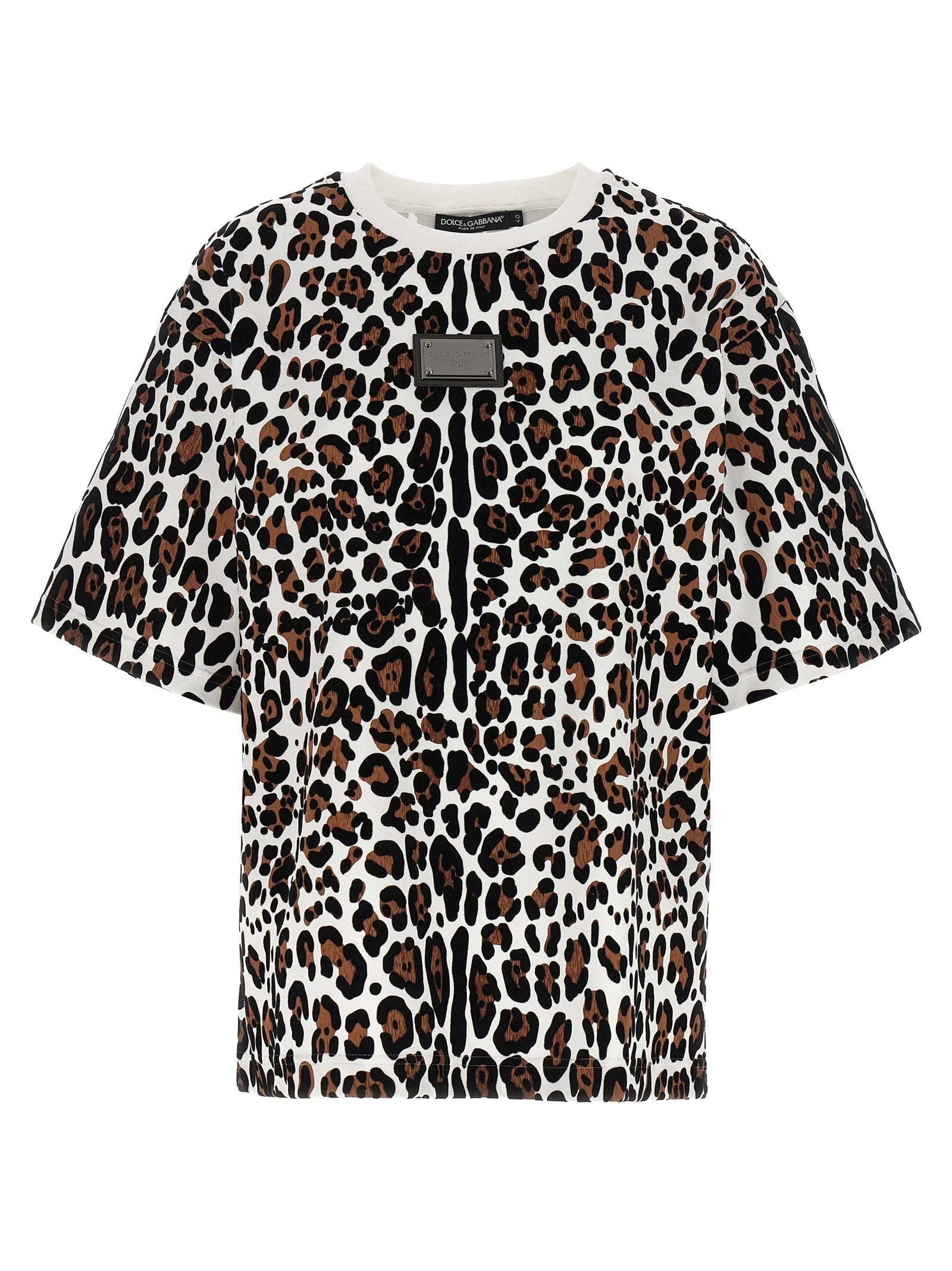 Dolce & Gabbana Multicolor Cotton T-Shirt - IT36 | S