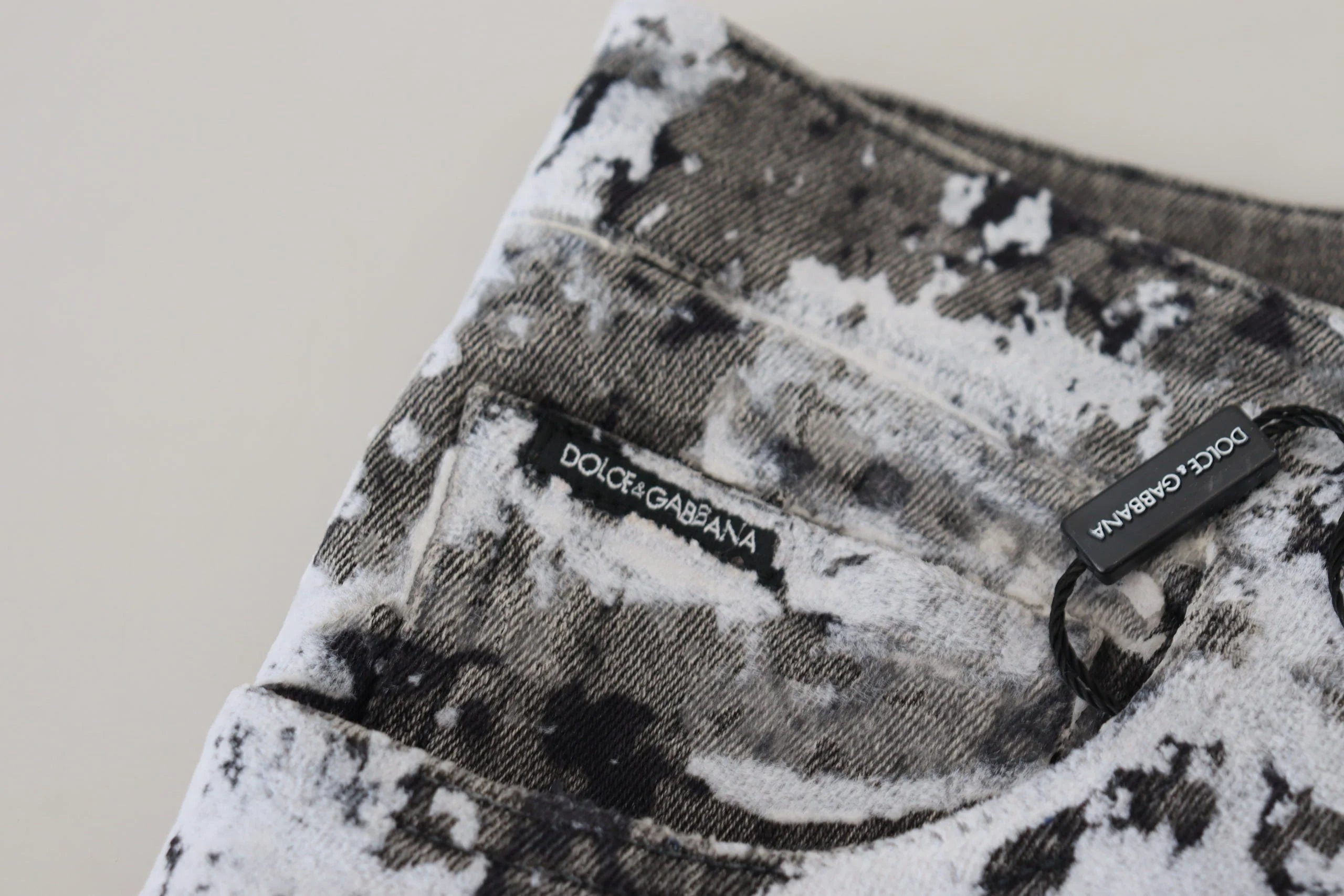 Dolce & Gabbana Multicolor Cotton Tie Dye Skinny Denim Jeans - IT50 | L - Jeans