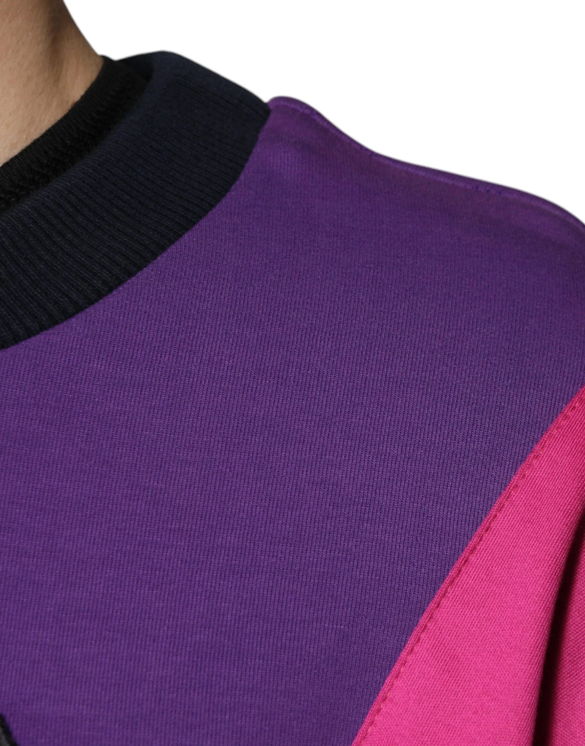 Dolce & Gabbana Multicolor Crew Neck Men Sweatshirt Sweater - IT54 | XL - Sweatshirts