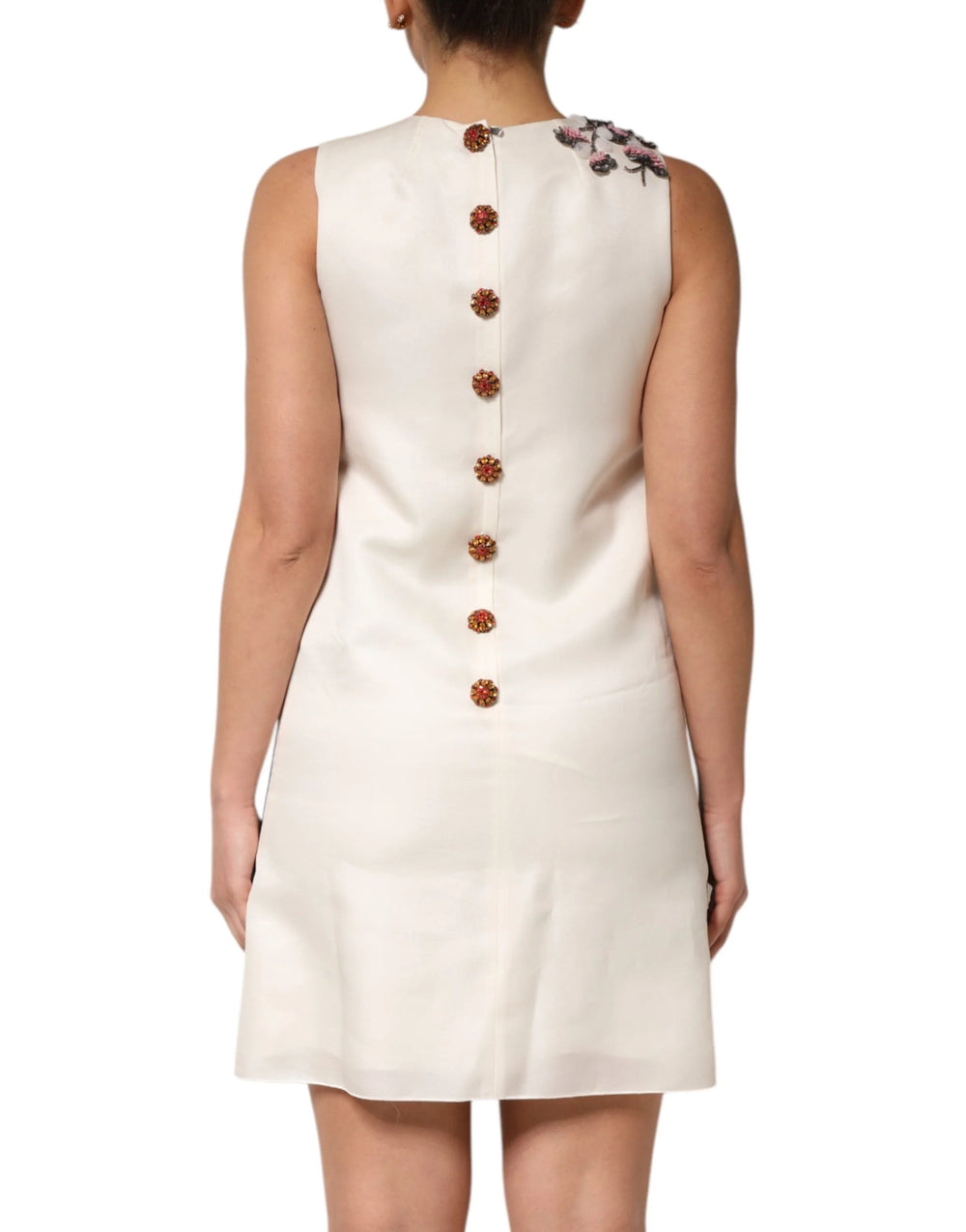 Dolce & Gabbana Multicolor Crystal Embellished A-line Mini Dress - IT38 | XS - Dresses