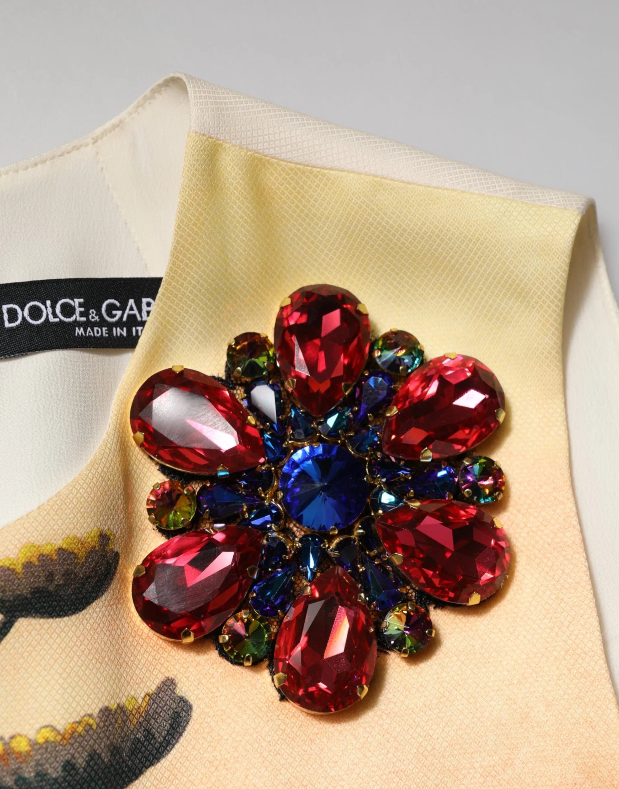 Dolce & Gabbana Multicolor Crystal Embellished A-line Mini Dress - IT38 | XS - Dresses