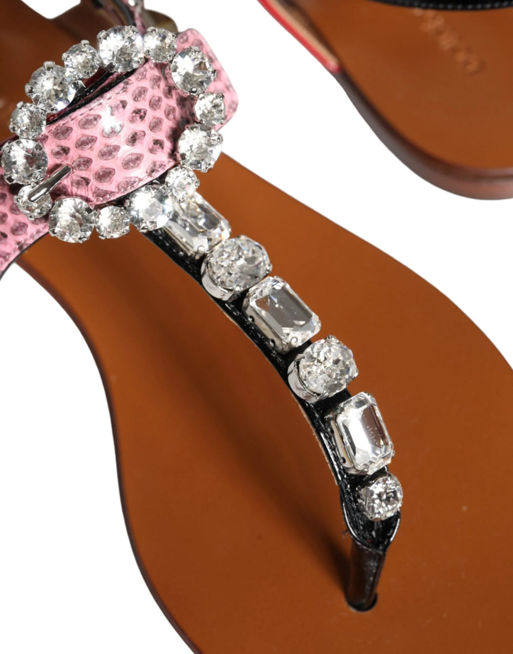 Dolce & Gabbana Multicolor Crystal Sandals Flip Flops Shoes - EU38.5/US8 - Sandals