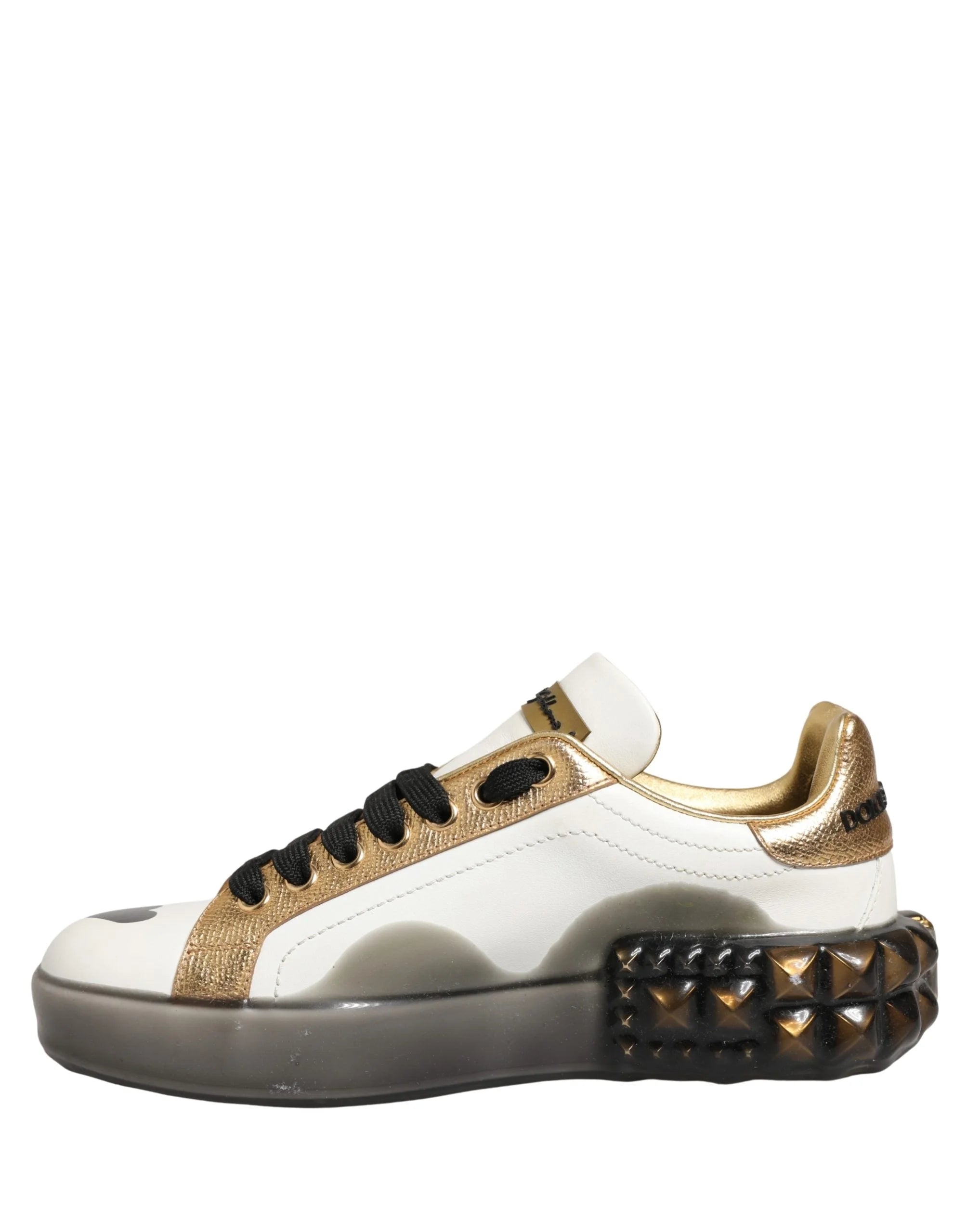 Dolce & Gabbana Multicolor Crystal StuddedLOVE Sneakers Shoes - EU35/US4.5