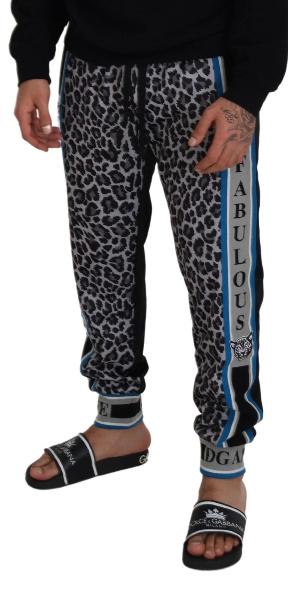 Dolce & Gabbana Multicolor DG King Leopard Print Jogger Pants - IT52 | L - Joggers