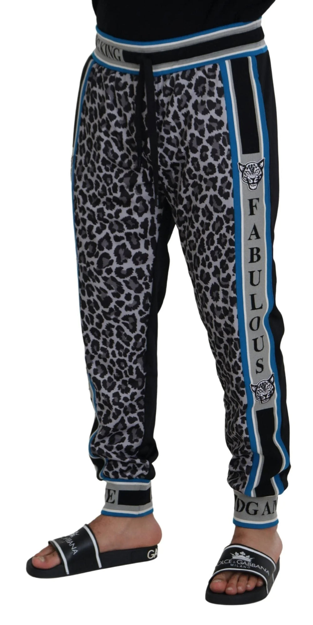 Dolce & Gabbana Multicolor DG King Leopard Print Jogger Pants - IT52 | L - Joggers