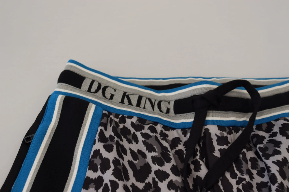 Dolce & Gabbana Multicolor DG King Leopard Print Jogger Pants - IT52 | L - Joggers