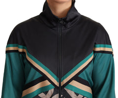 Dolce & Gabbana Multicolor DG Logo Mania Track Bomber Jacket - IT40|S - Track Jackets