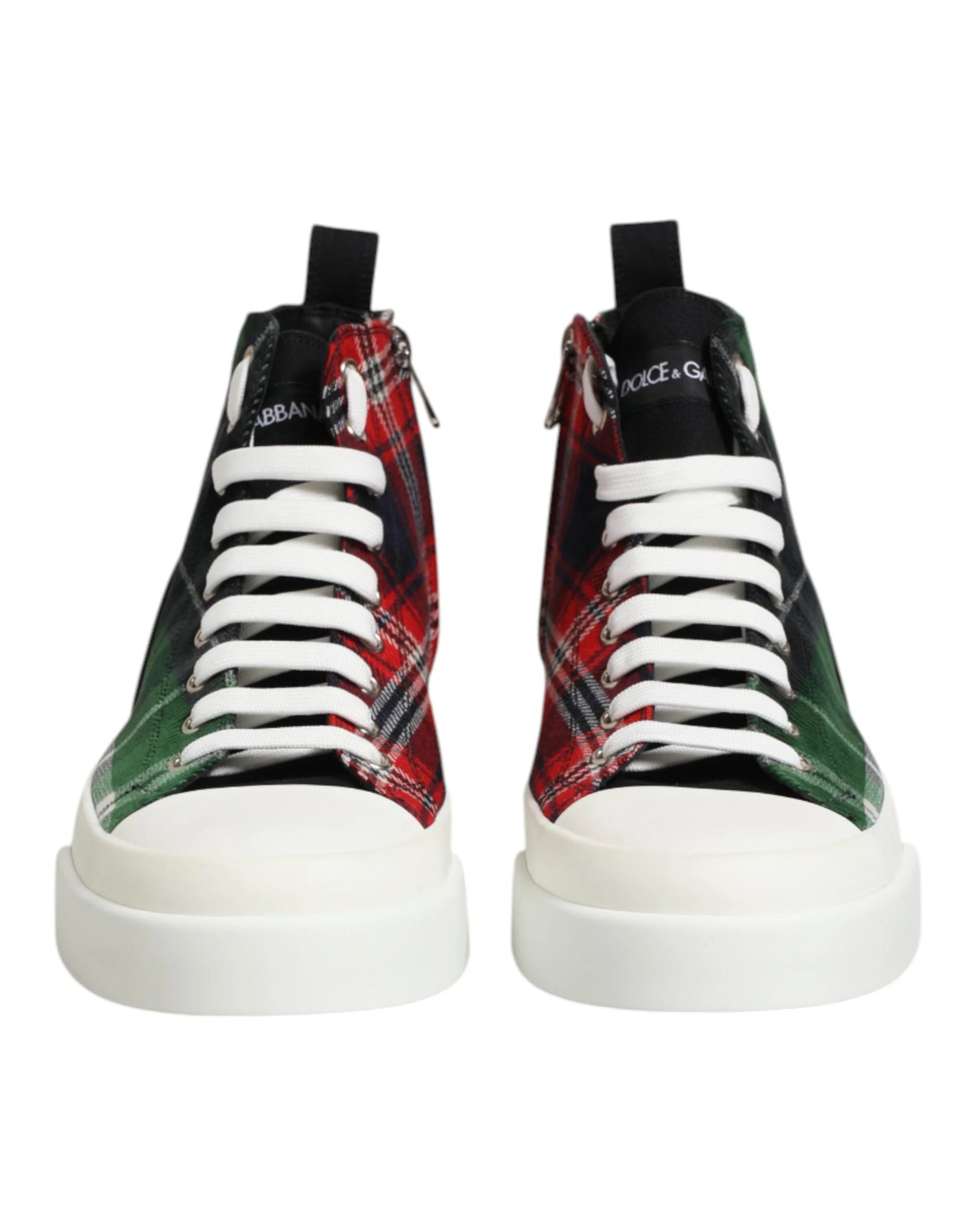 Dolce & Gabbana Multicolor DG Logo Men High Top Sneakers Shoes - EU 42 | US 9 - Sneakers