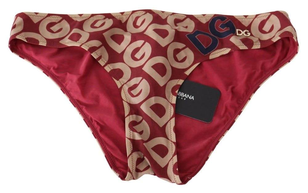 Dolce & Gabbana Multicolor DG Logo Print Bottom Beachwear Bikini Swimsuit - IT2 | S - Classic Bikinis