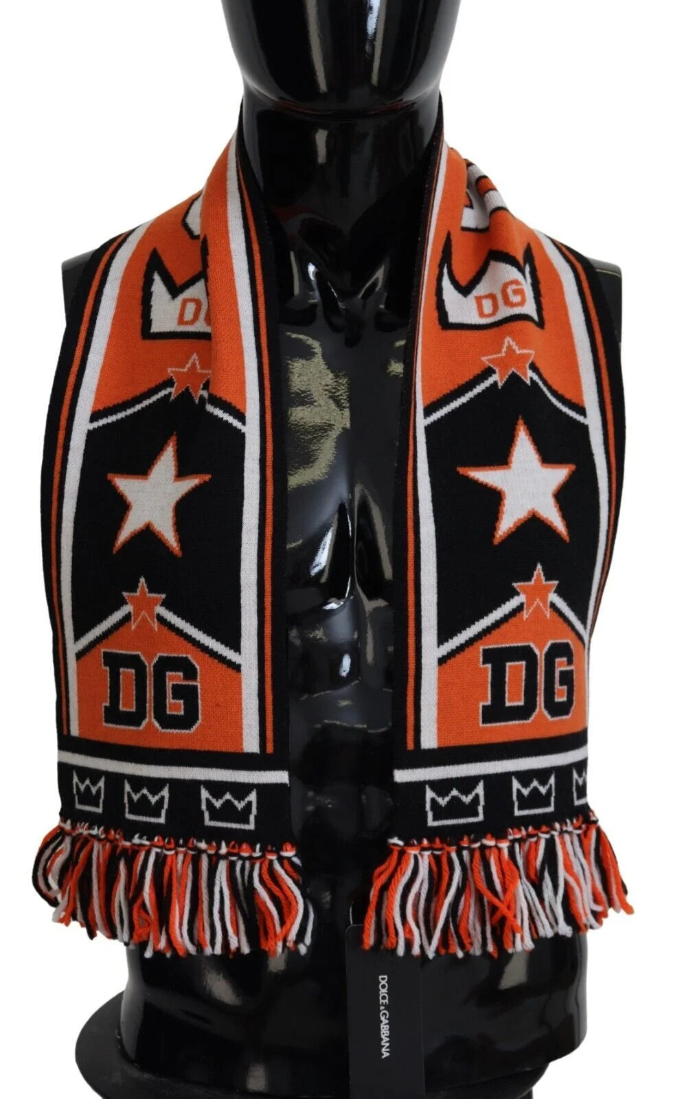 Dolce & Gabbana Multicolor DG Logo Printed Men Neck Wrap Shawl Scarf - Scarves & Shawls