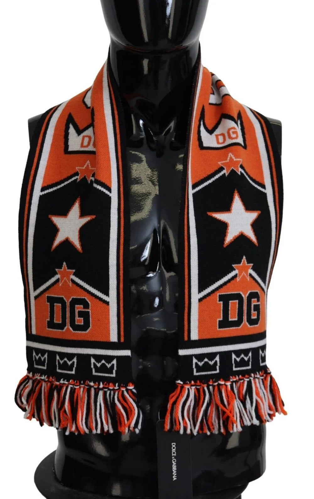 Dolce & Gabbana Multicolor DG Logo Printed Men Neck Wrap Shawl Scarf - Scarves & Shawls