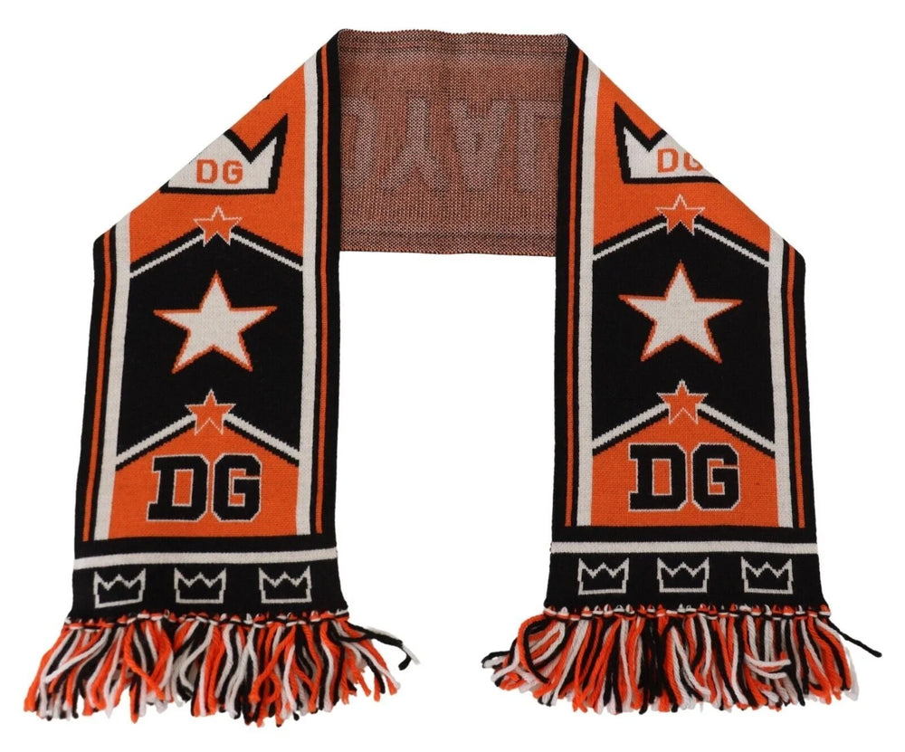 Dolce & Gabbana Multicolor DG Logo Printed Men Neck Wrap Shawl Scarf - Scarves & Shawls