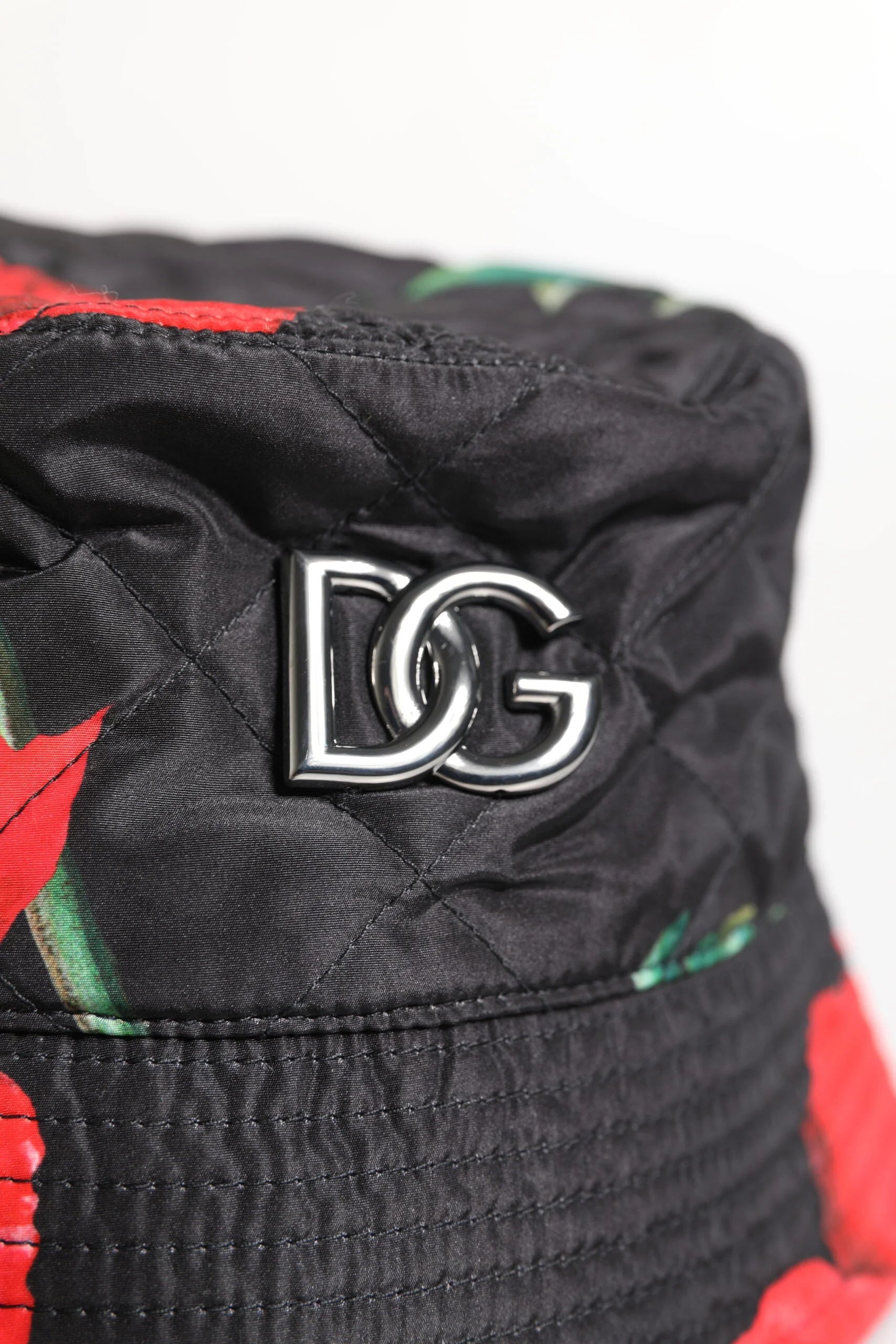 Dolce & Gabbana Multicolor DG Plaque Wide Brim Bucket Hat - 57 cm|S