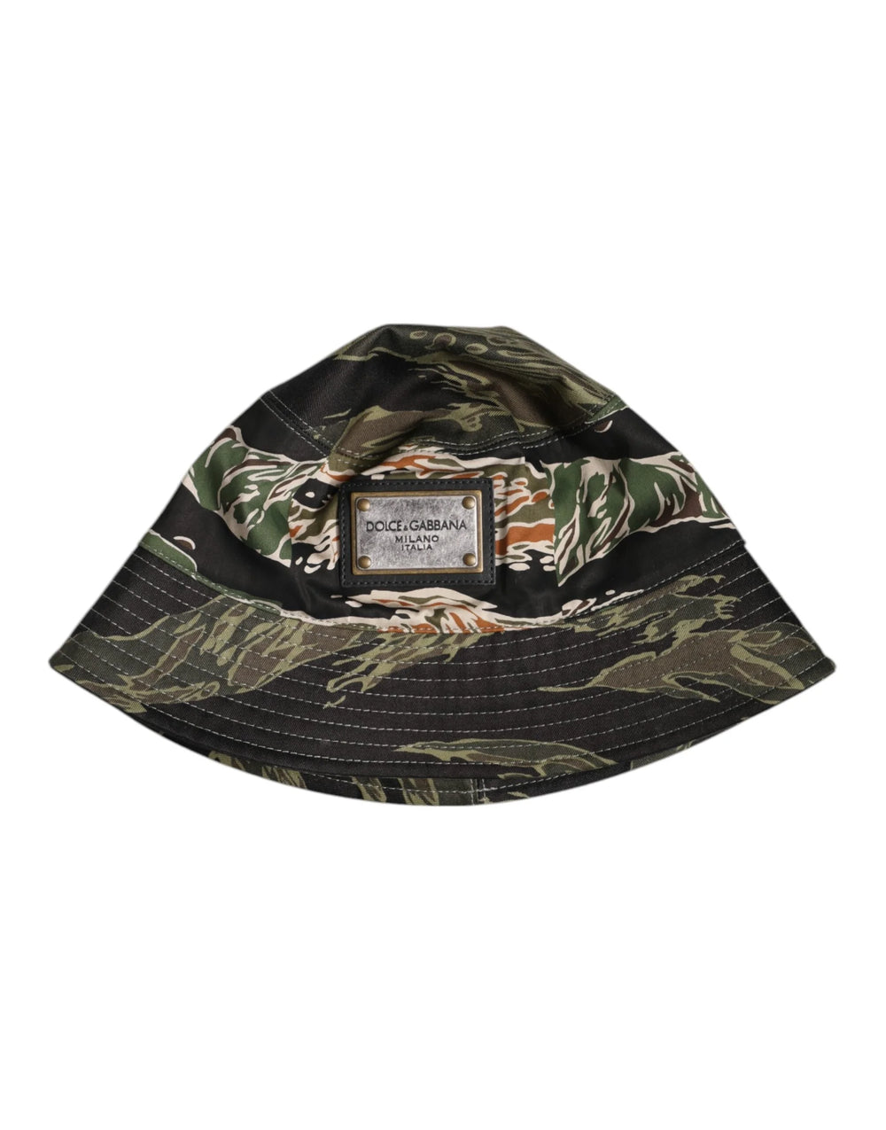 Dolce & Gabbana Multicolor DG Plaque Wide Brim Bucket Hat - 58 cm|M - Bucket Hats