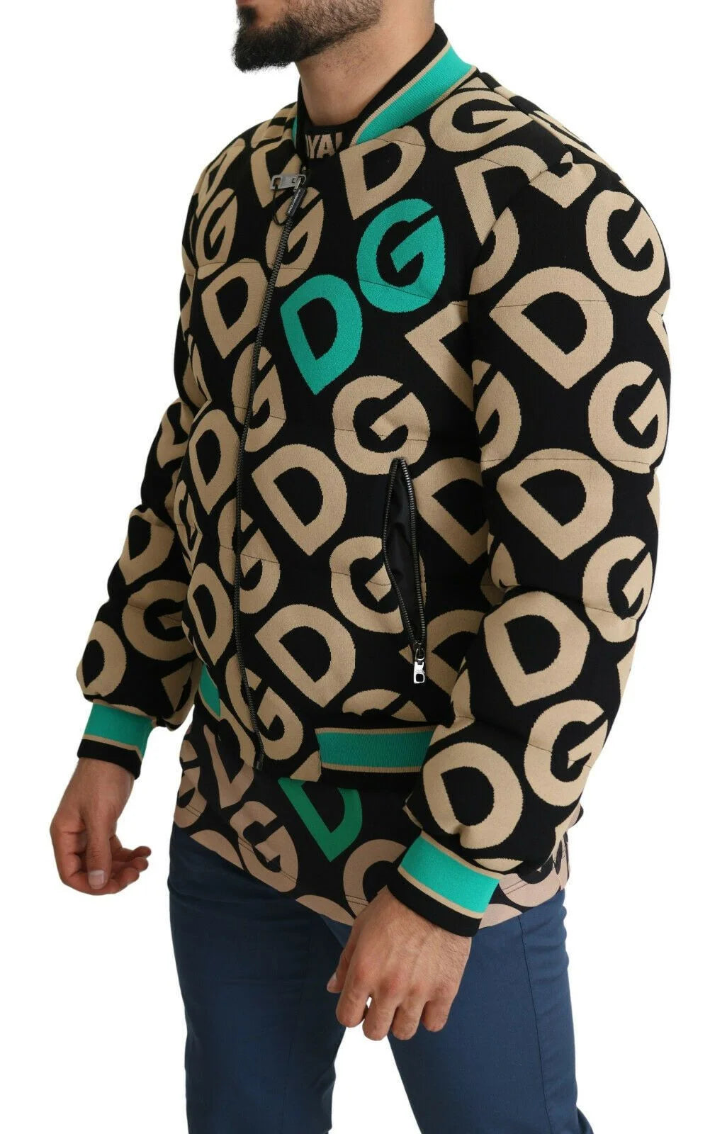 Dolce & Gabbana Multicolor DGMILLENNIALS Logo Print Jacket - IT48 | M - Bomber Jackets