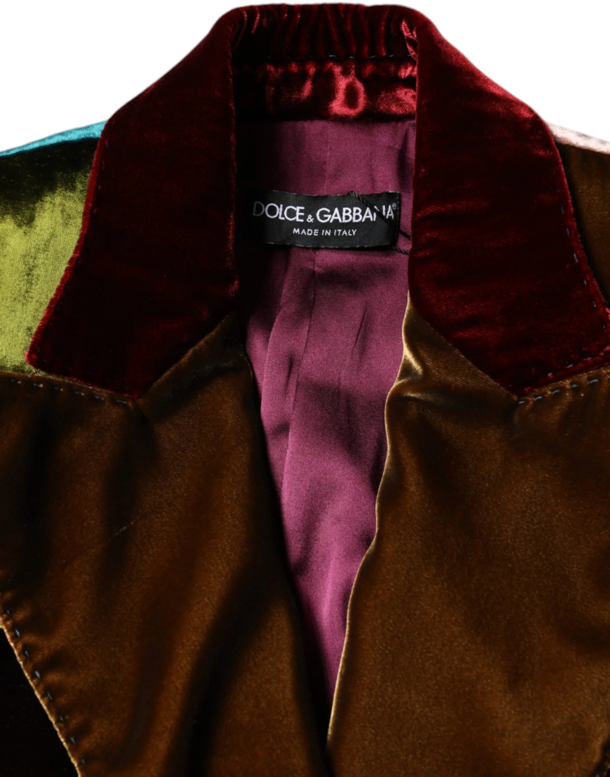 Dolce & Gabbana Multicolor Double Breasted Patchwork Blazer Jacket - IT40|S - Sport Jackets