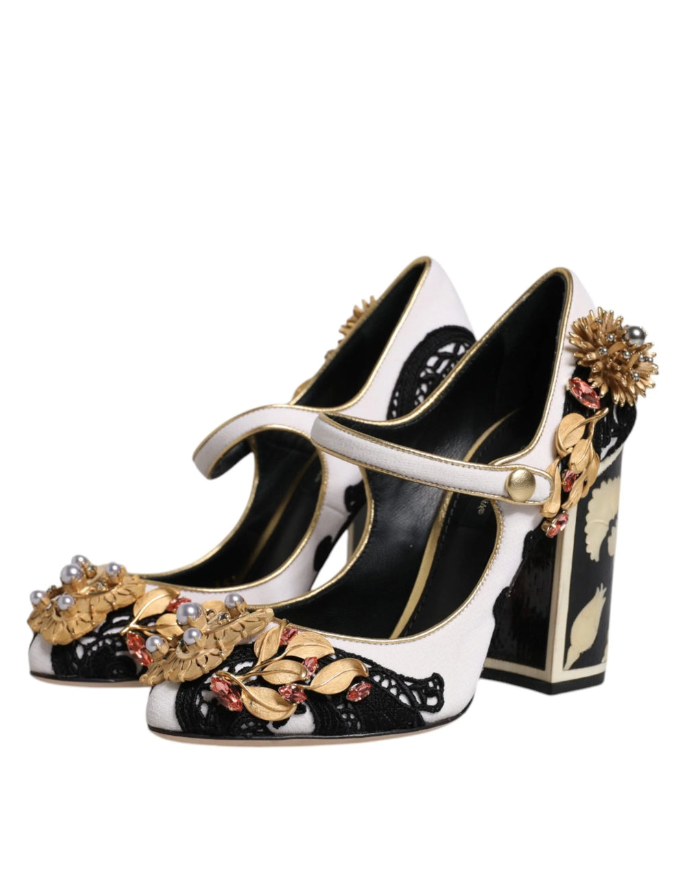 Dolce & Gabbana Multicolor Embellished Heels Pumps Shoes - EU35.5/US5 - Heels