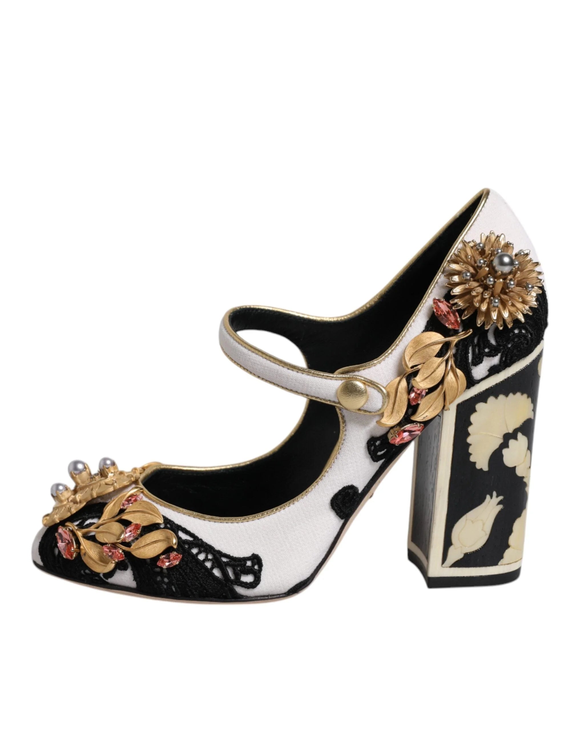 Dolce & Gabbana Multicolor Embellished Heels Pumps Shoes - EU35.5/US5
