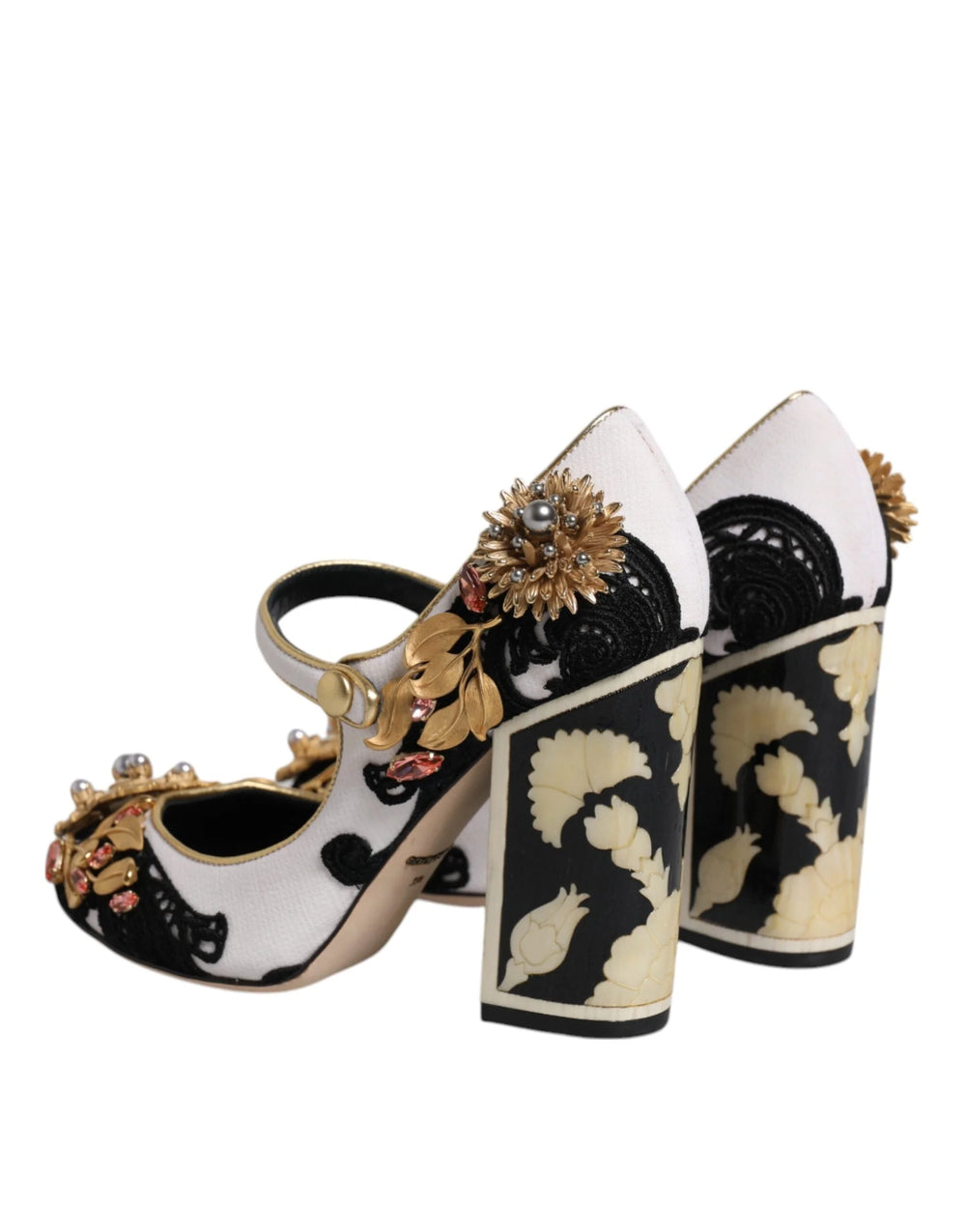 Dolce & Gabbana Multicolor Embellished Heels Pumps Shoes - EU35.5/US5