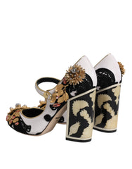 Dolce & Gabbana Multicolor Embellished Heels Pumps Shoes - EU35.5/US5