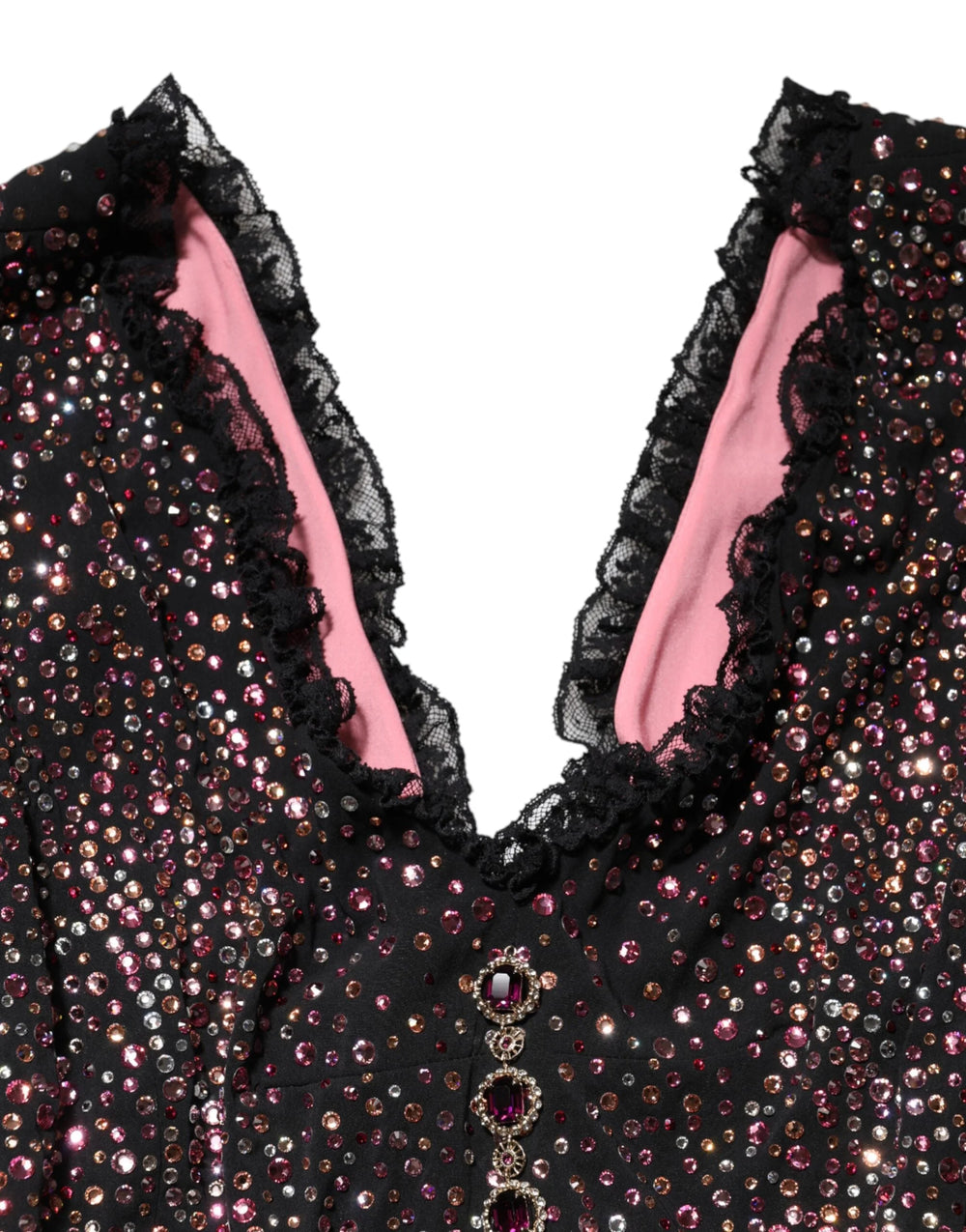 Dolce & Gabbana Multicolor Embellished Mermaid Gown Dress - IT48|XXL - Dresses