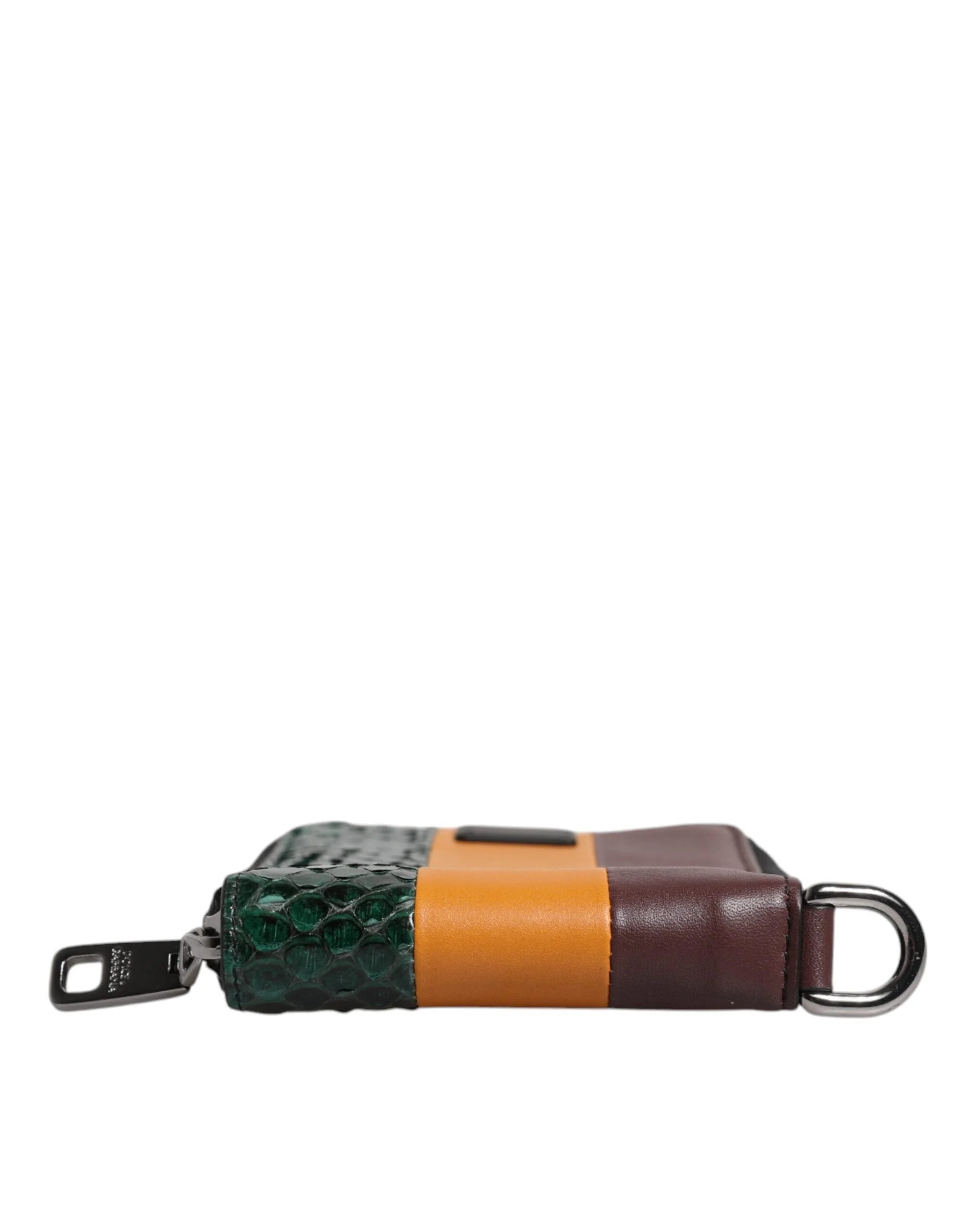 Dolce & Gabbana Multicolor Exotic Leather DG Bifold Card Holder Wallet - Wallets