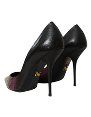 Dolce & Gabbana Multicolor Exotic Leather Heels Pumps Shoes - Heels