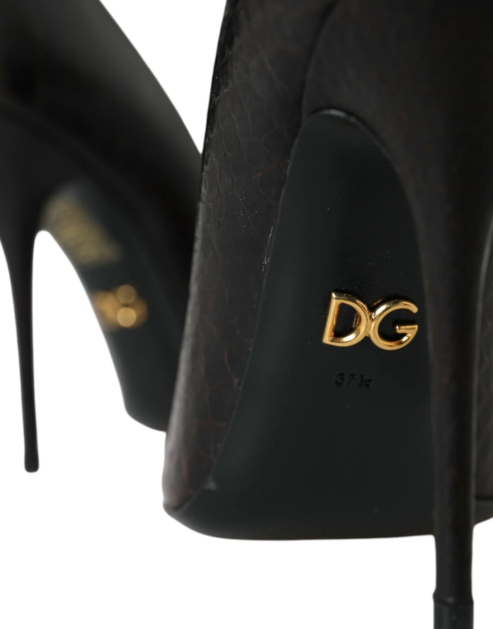 Dolce & Gabbana Multicolor Exotic Leather Heels Pumps Shoes - Heels