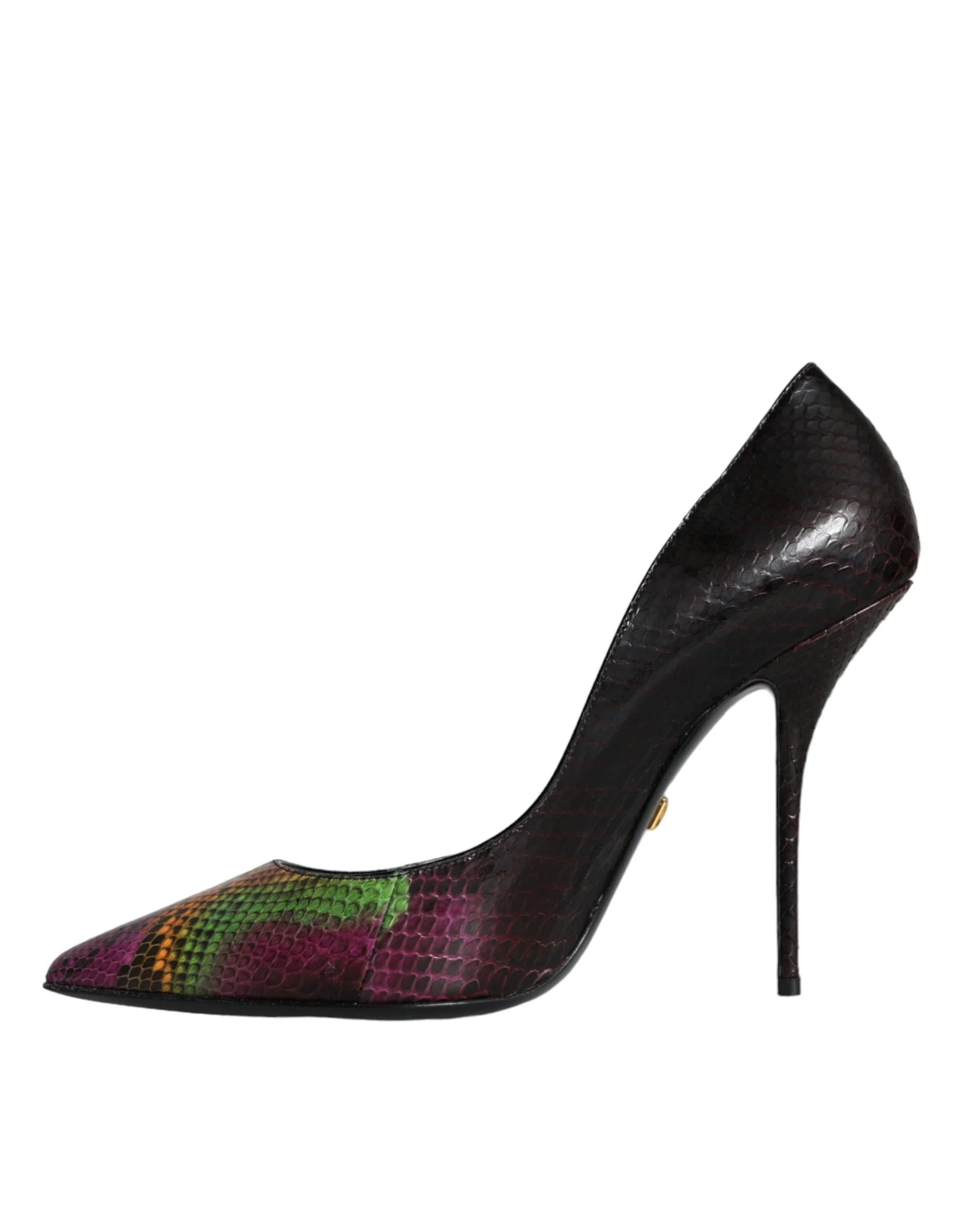 Dolce & Gabbana Multicolor Exotic Leather Heels Pumps Shoes - Heels