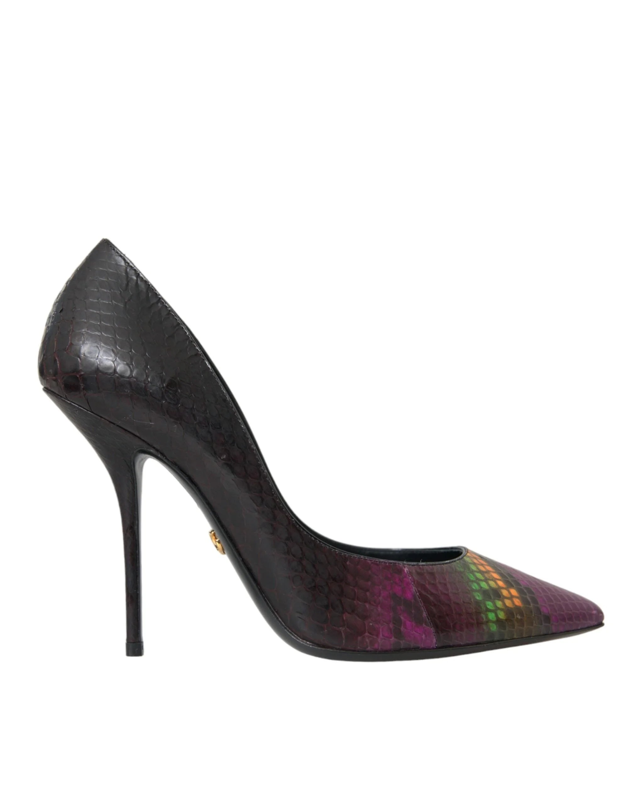 Dolce & Gabbana Multicolor Exotic Leather Heels Pumps Shoes - Heels