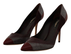 Dolce & Gabbana Multicolor Exotic Leather Heels Pumps Shoes - EU37.5/US7