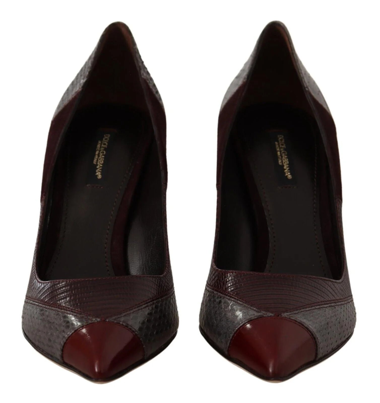 Dolce & Gabbana Multicolor Exotic Leather Heels Pumps Shoes - EU37.5/US7