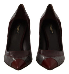 Dolce & Gabbana Multicolor Exotic Leather Heels Pumps Shoes - EU37.5/US7